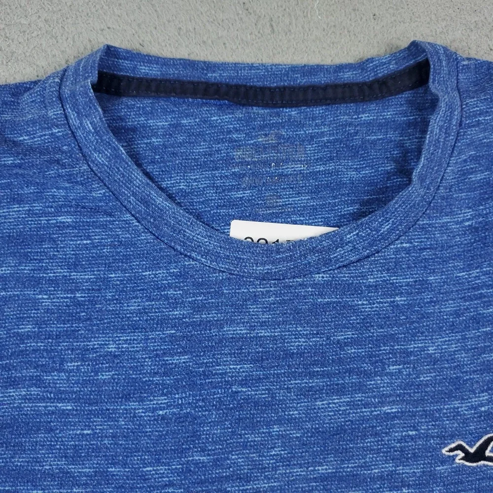 Hollister T Shirt Mens Size Medium Blue Casual Short Sleeve Adult *